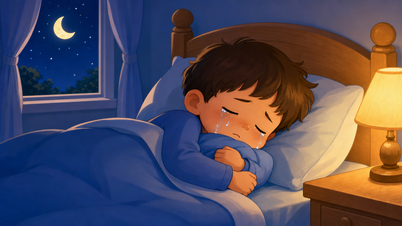 cry oneself to sleep